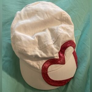 White Hat With Heart Girls baby Children’s Place Sz 18-24 months